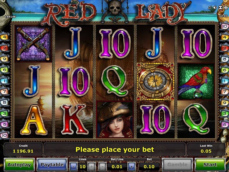 Der unterhaltsame Spielautomat Red Lady
